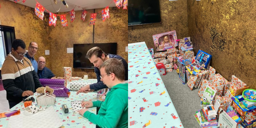 De cadeautjes worden ingepakt | Goedzakactie